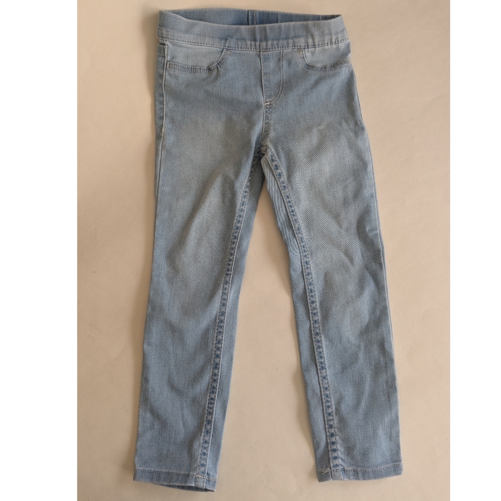 Zara Toddler 3T light blue denim stretchy straight leg jeans / leggings